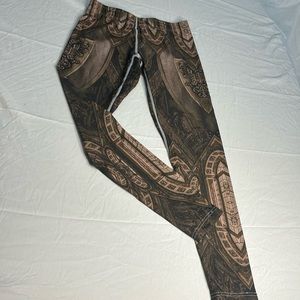 NWOT Unique Leggings Women’s Size Large (Look Very Small) Steam Punk Gothic New